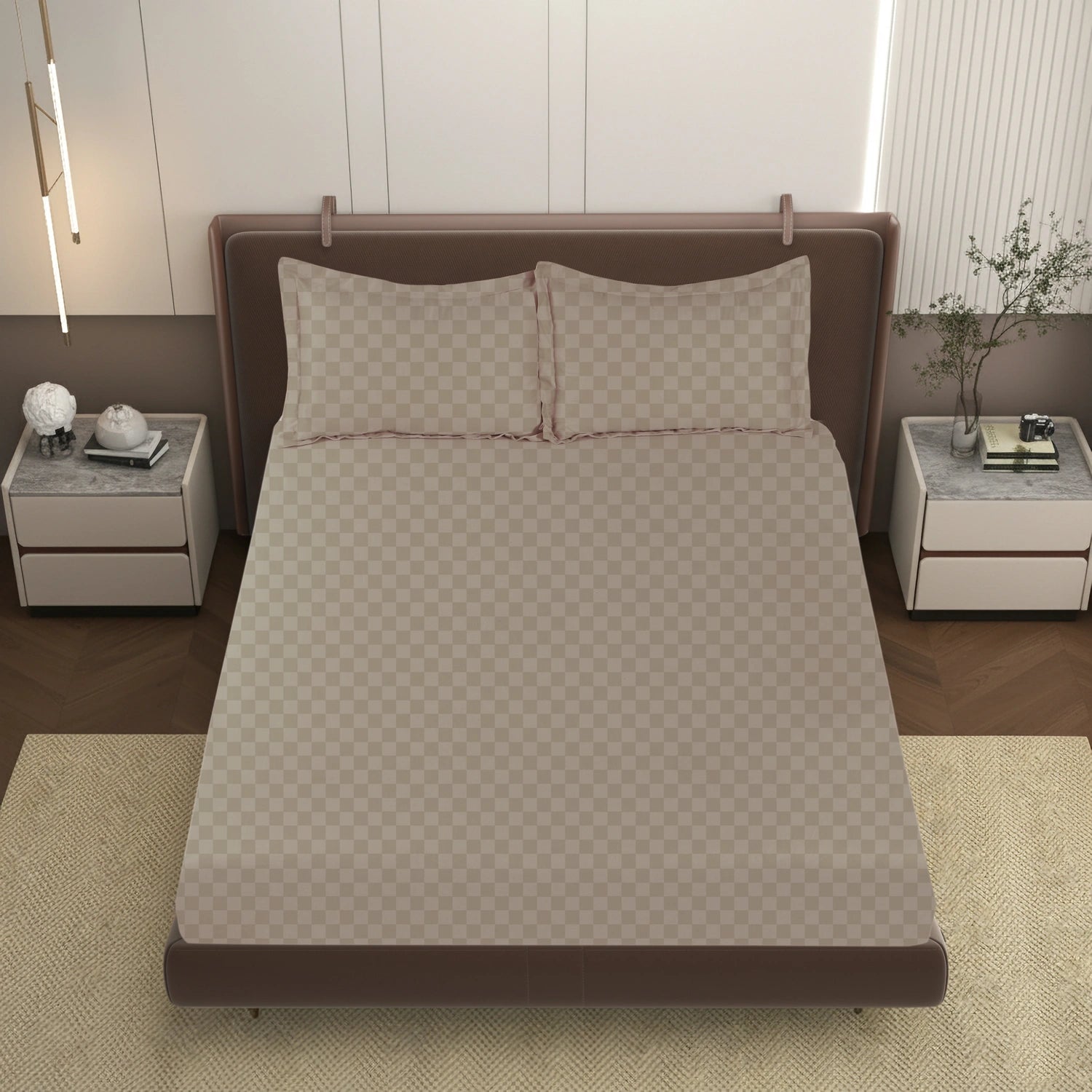 AVA - Blush - Pure Cotton Jacquard King Bedsheet (108×108 inches)