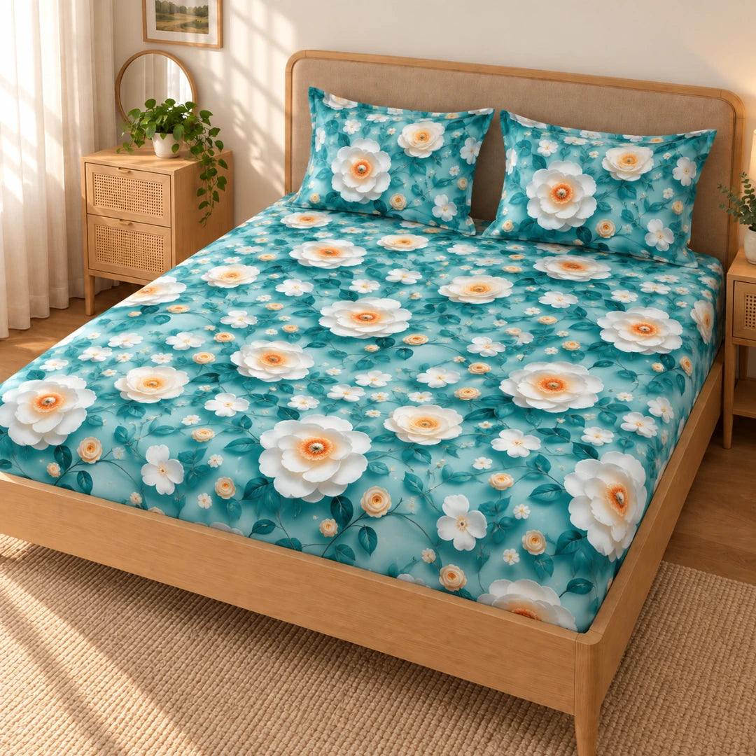 Akira - King - 7D Design Fitted Bedsheet (78×72 inches)