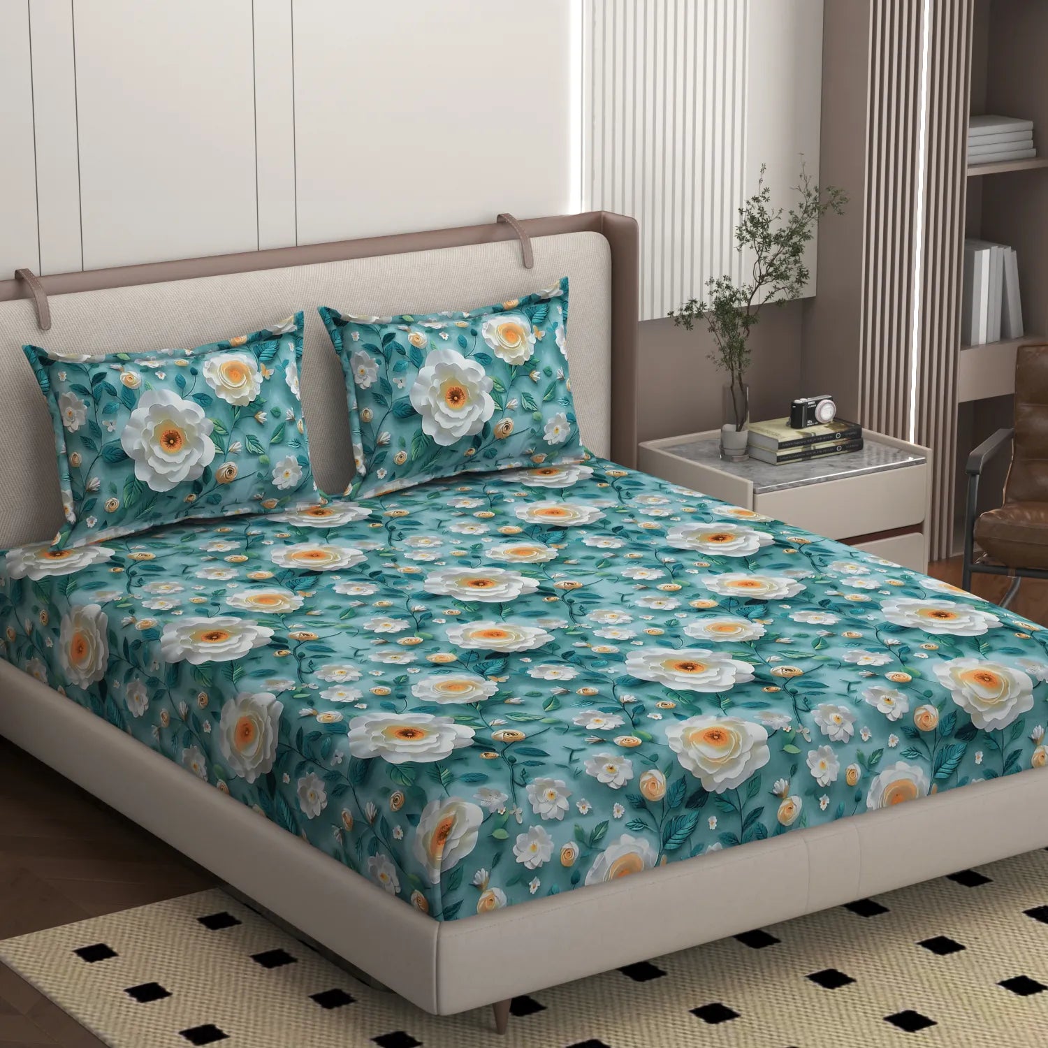 Akira - King - 7D Design Fitted Bedsheet (78×72 inches)