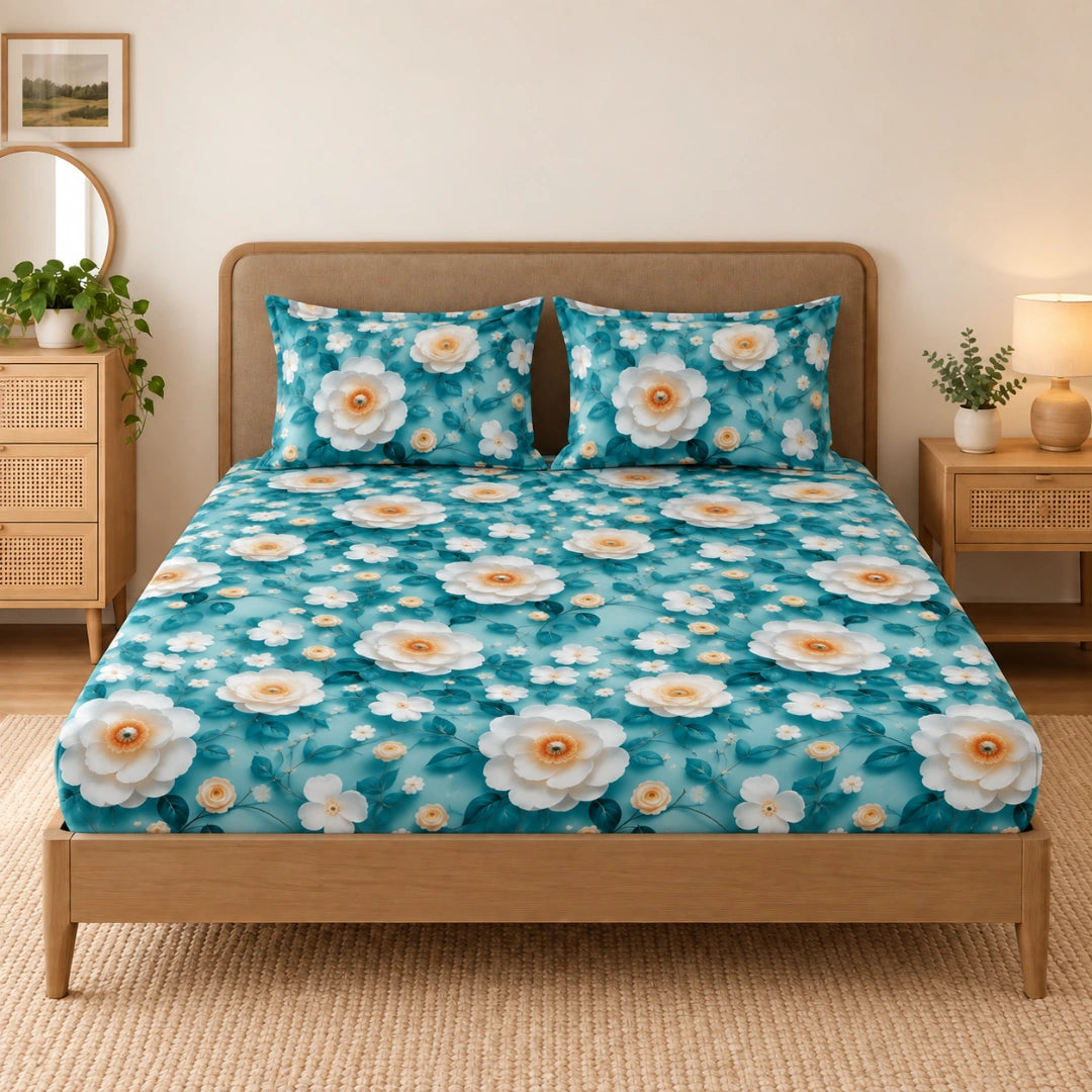 Akira - King - 7D Design Fitted Bedsheet (78×72 inches)