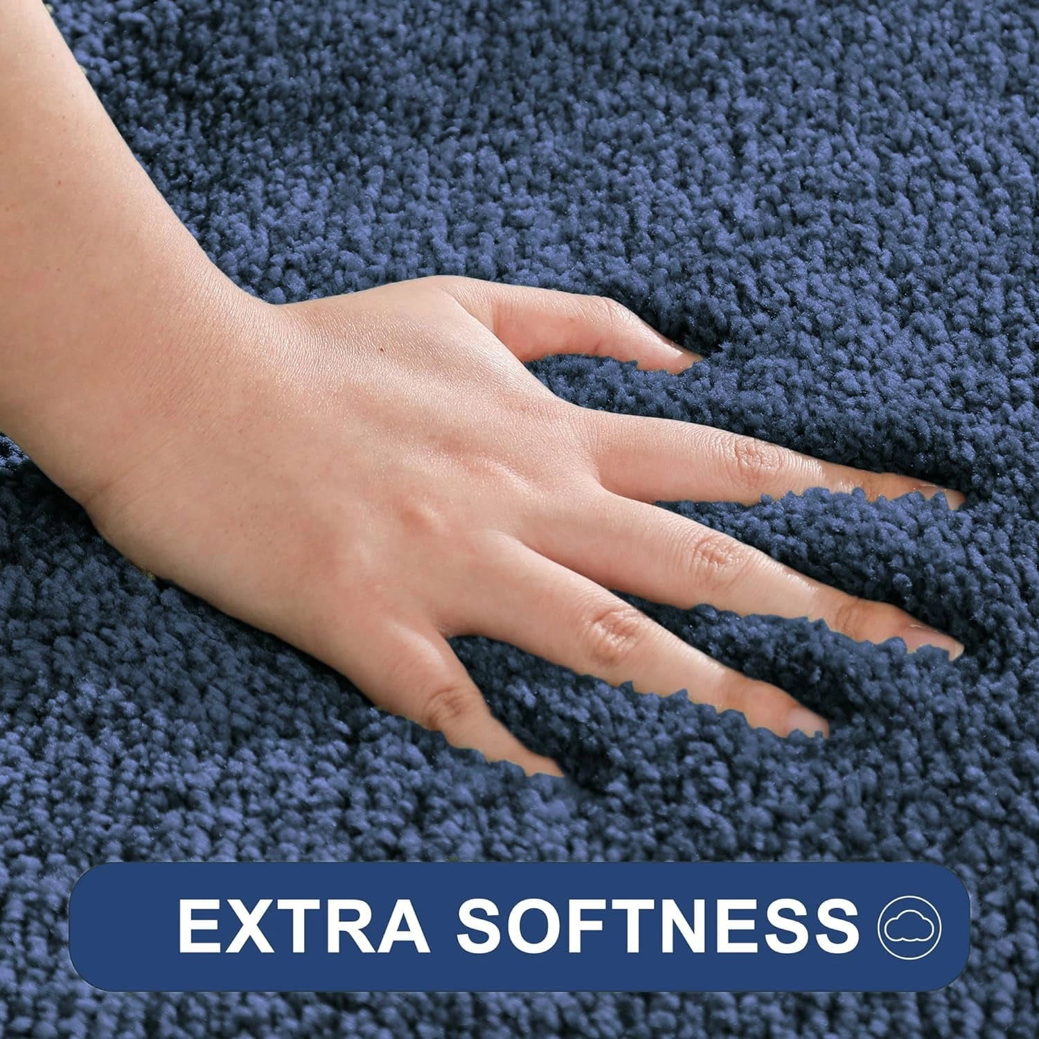 Aura Blue - Anti-Slip Microfibre Doormat (40x60 cm) - Pack of 1