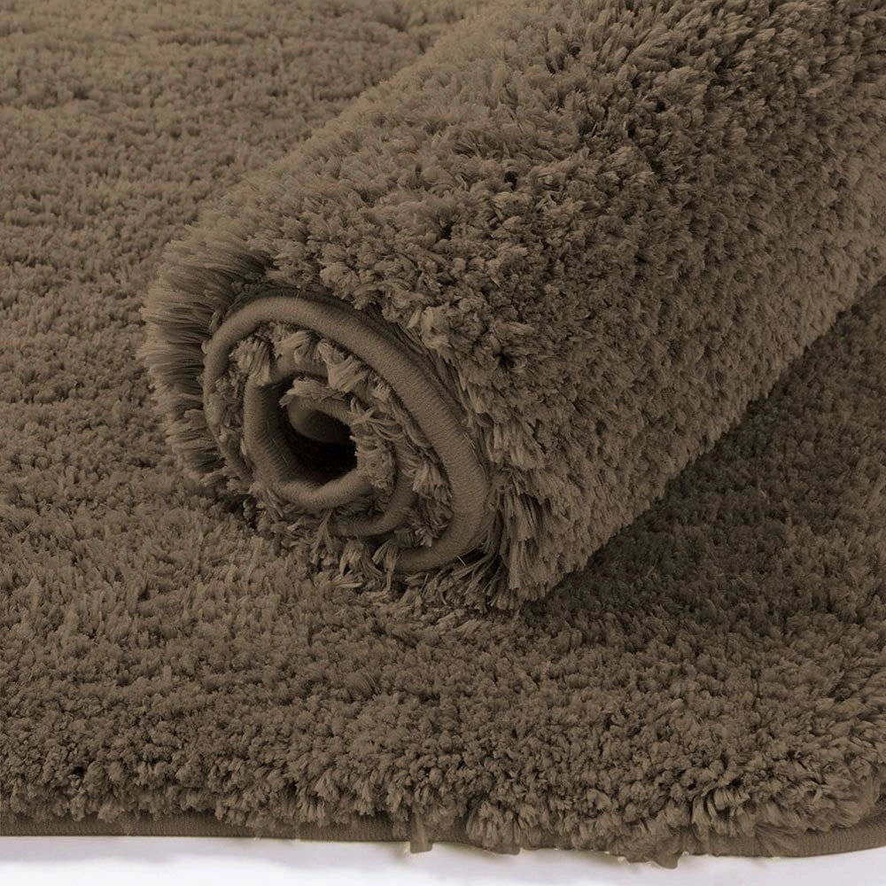 Aura Brown - Anti-Slip Microfibre Doormat (40x60 cm) - Pack of 2