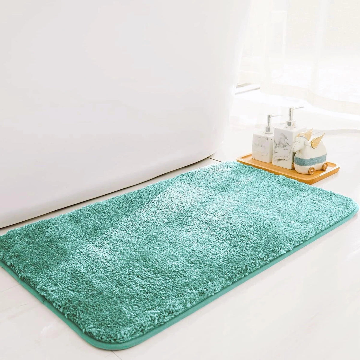 Aura Sea - Anti-Slip Microfibre Doormat (40x60 cm) - Pack of 2