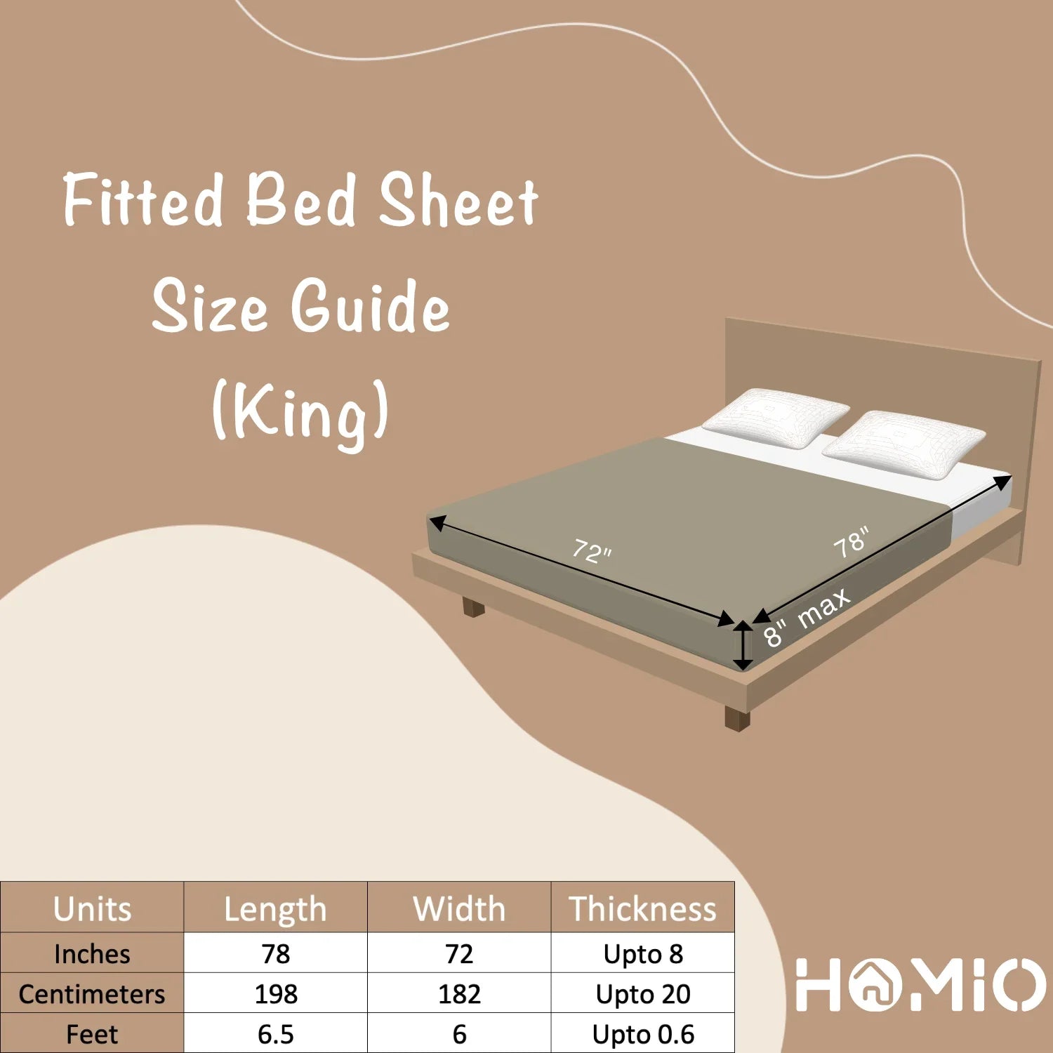 Brooklyn - King - Fitted Bedsheet (78×72 inches)