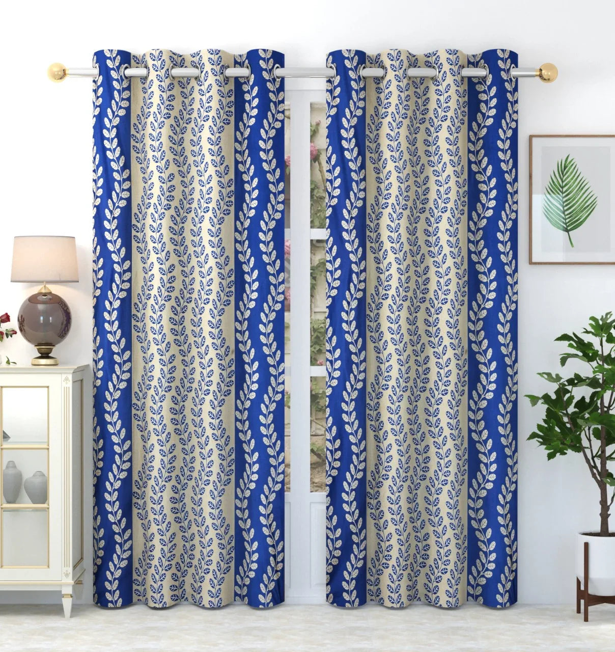 Boston - Blue Curtains (Set of 2)