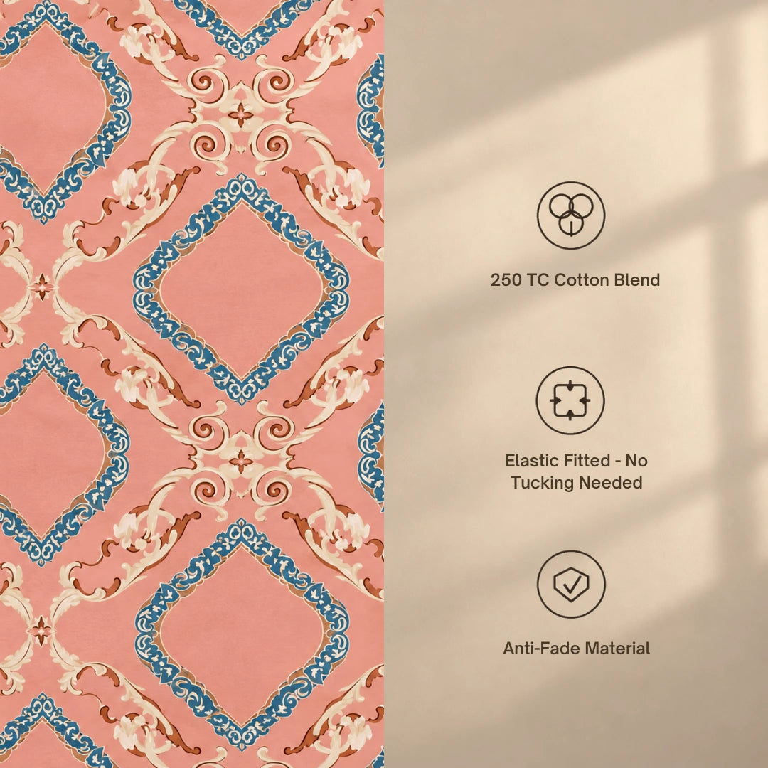 Caprese - Queen/Double - Fitted Bedsheet (76×72 inches)