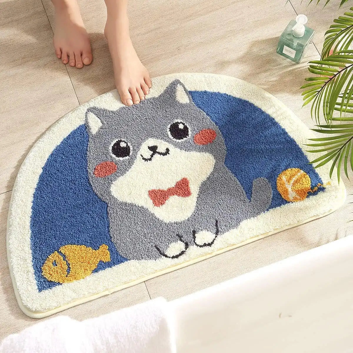 Catfish - Anti-Slip Microfibre Doormat (40x60 cm) - Pack of 1
