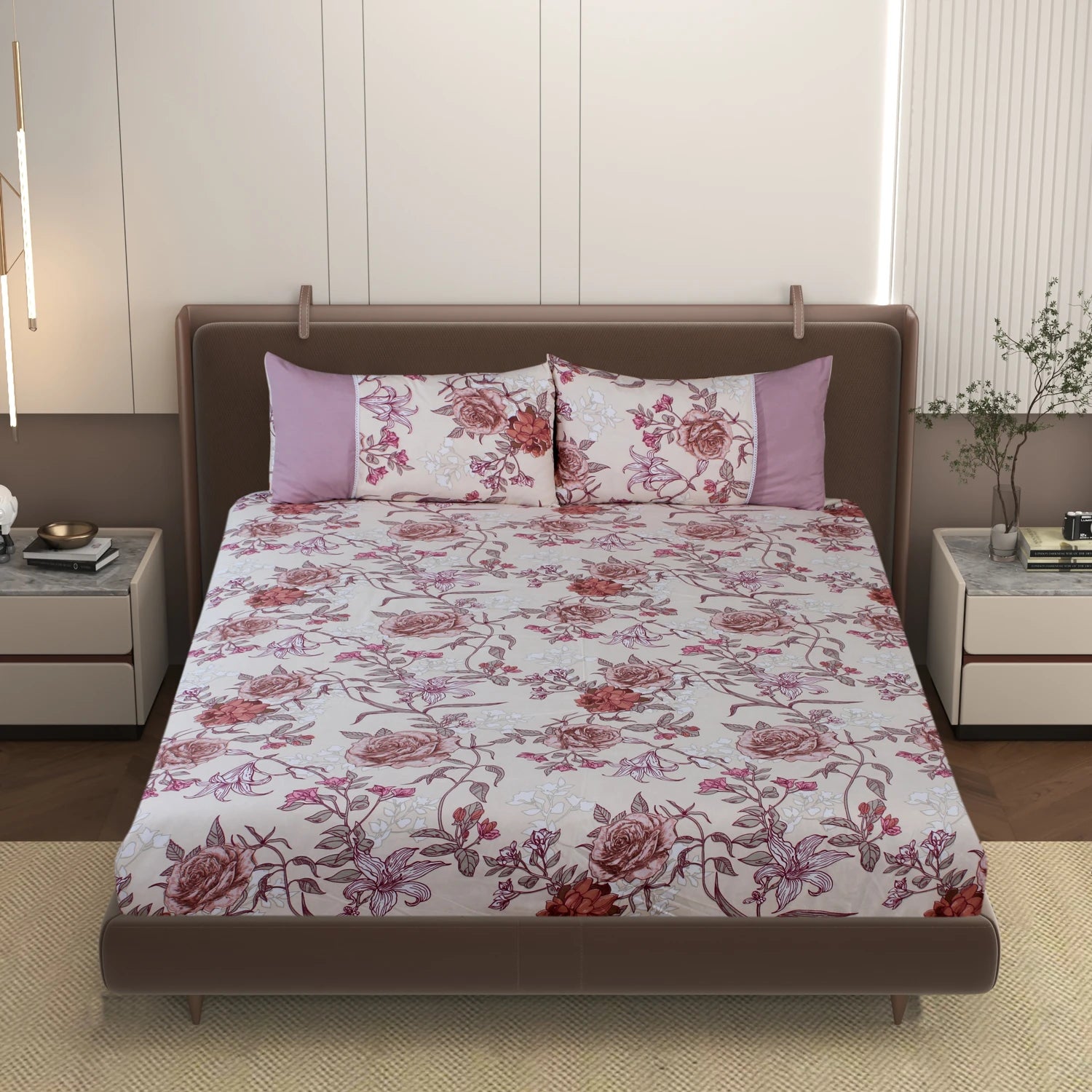 Catherine - Panel - King Fitted Bedsheet (78×72 inches)