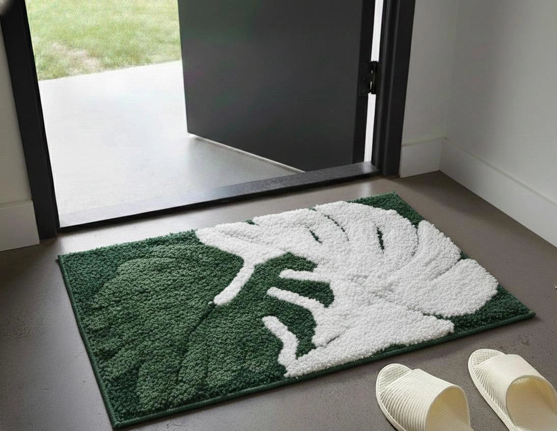Coral Emerald - Anti-Slip Microfibre Doormat (40x60 cm) - Pack of 1