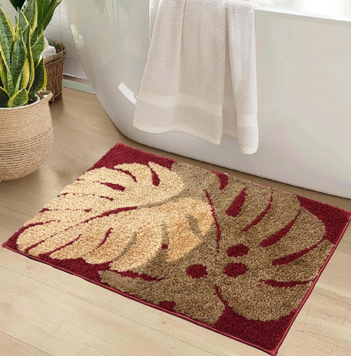 Coral Ruby - Anti-Slip Microfibre Doormat (40x60 cm) - Pack of 1