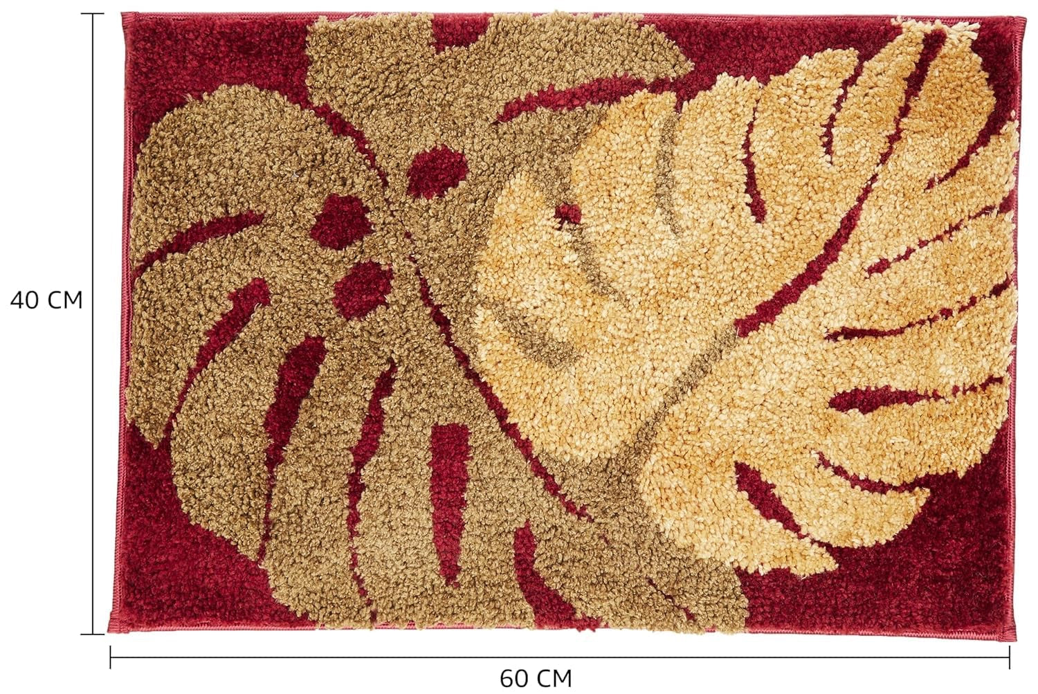 Coral Ruby - Anti-Slip Microfibre Doormat (40x60 cm) - Pack of 1