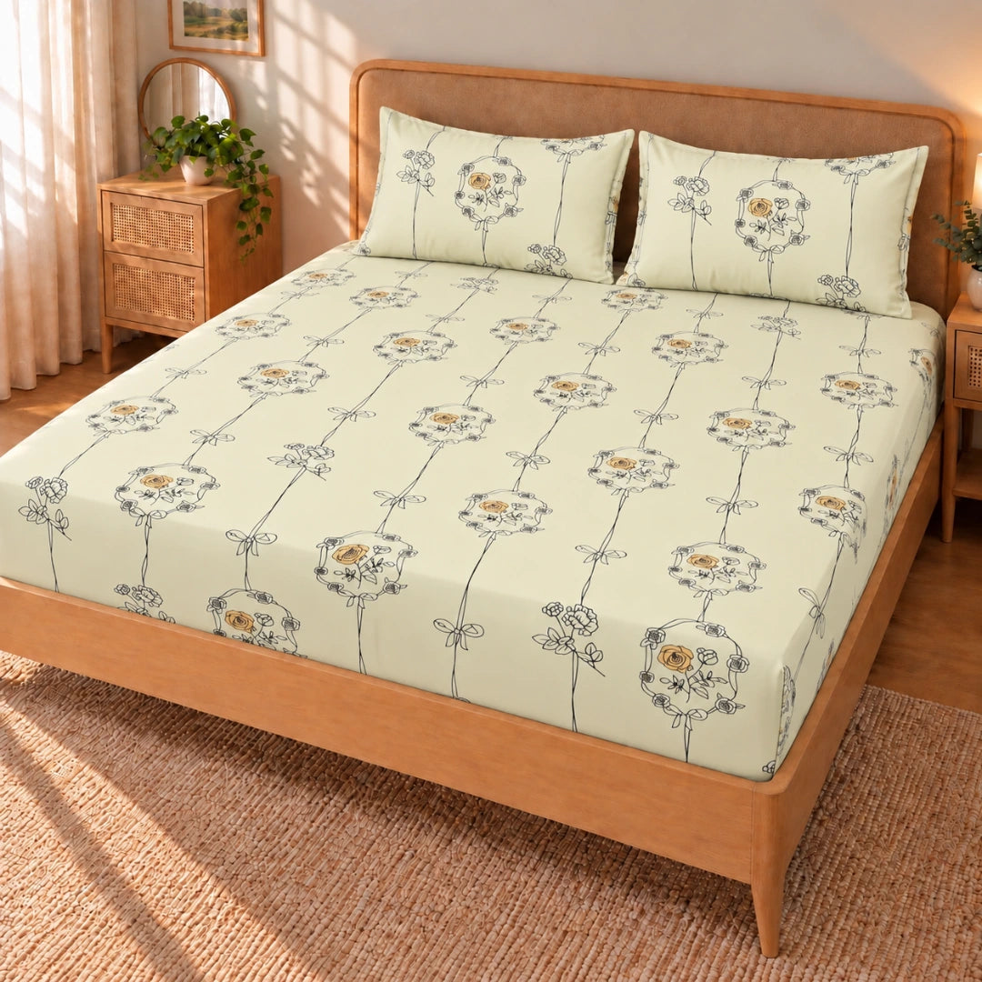 Covah - Queen/Double - Fitted Bedsheet (76×72 inches)