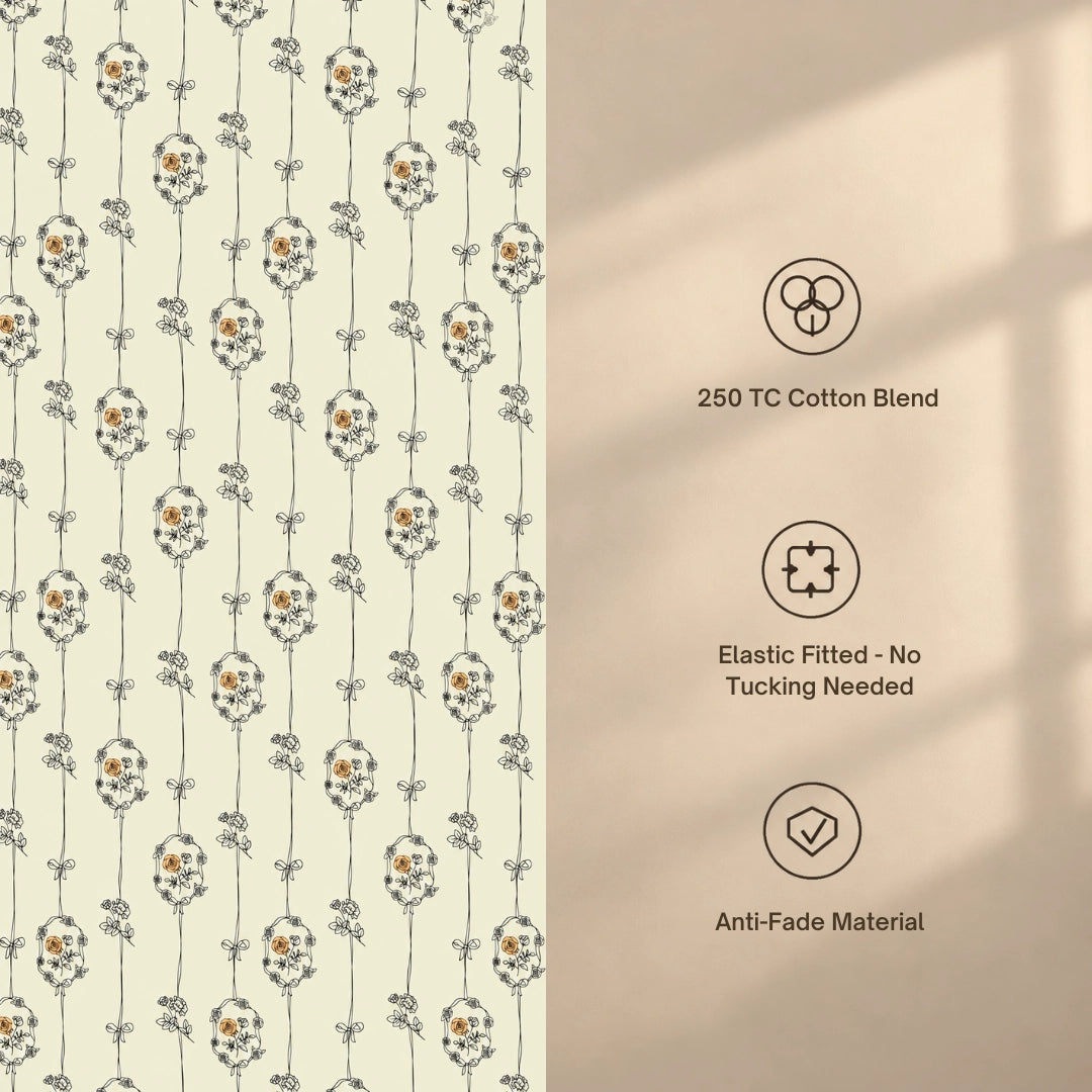Covah - Queen/Double - Fitted Bedsheet (76×72 inches)