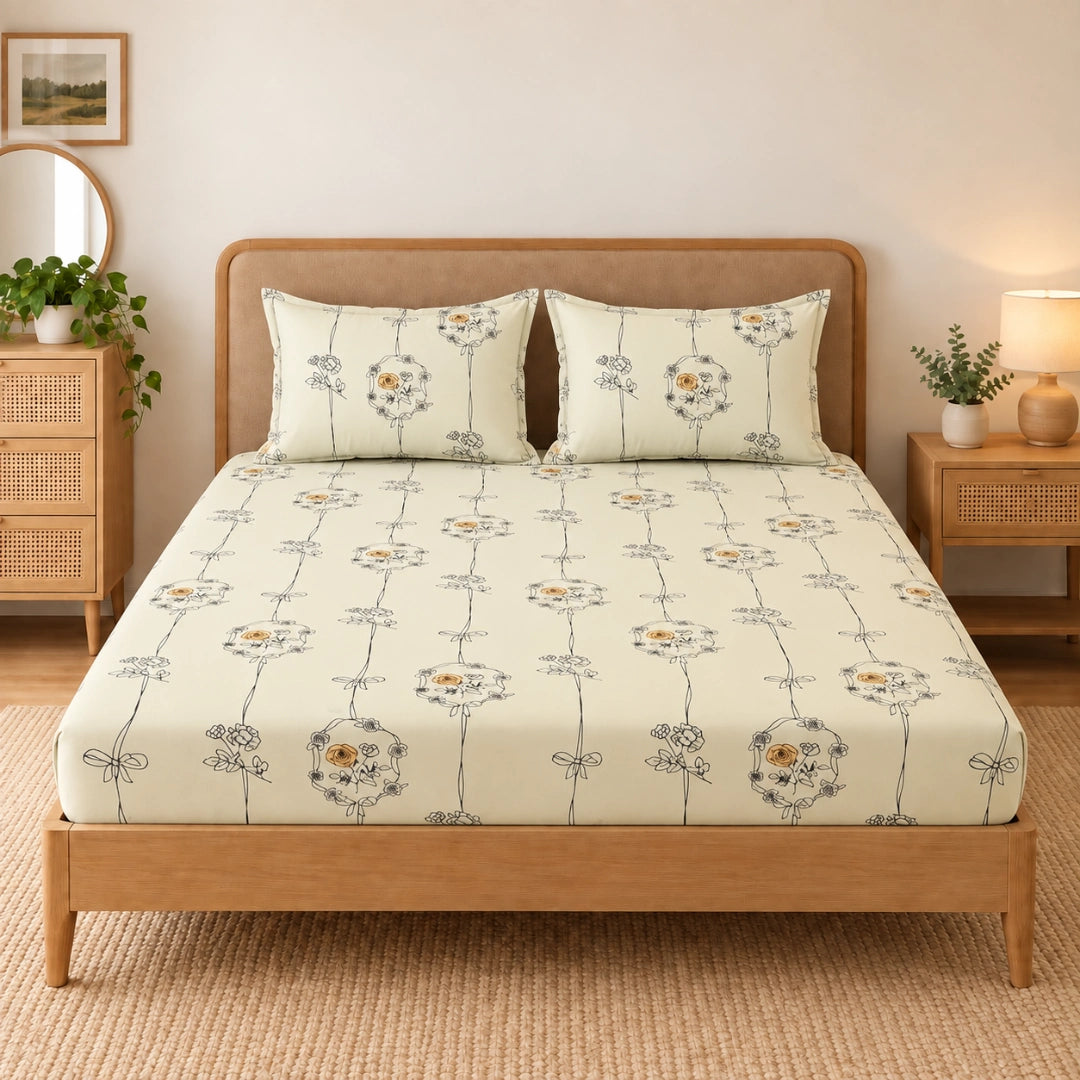 Covah - Queen/Double - Fitted Bedsheet (76×72 inches)