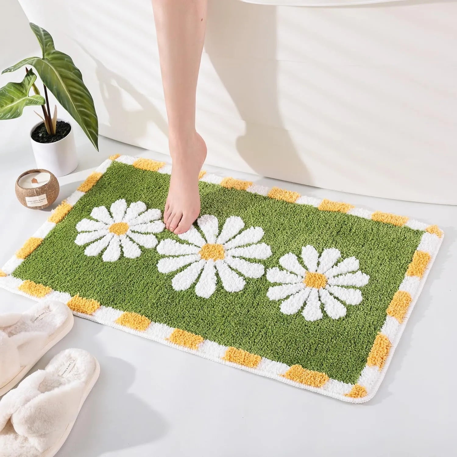 Daffodils - Anti-Slip Microfibre Doormat (40x60 cm) - Pack of 1