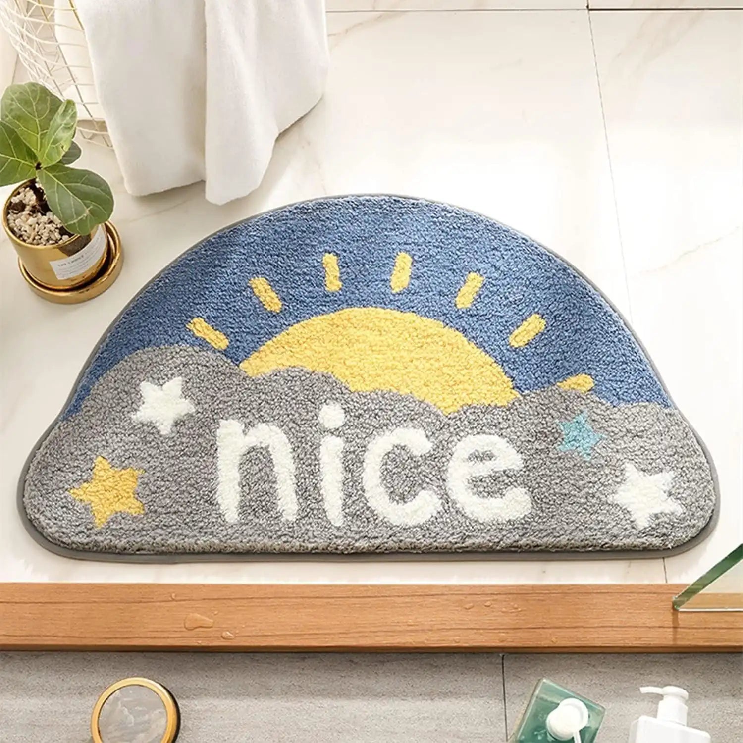 Dawn - Anti-Slip Microfibre Doormat (40x60 cm) - Pack of 1