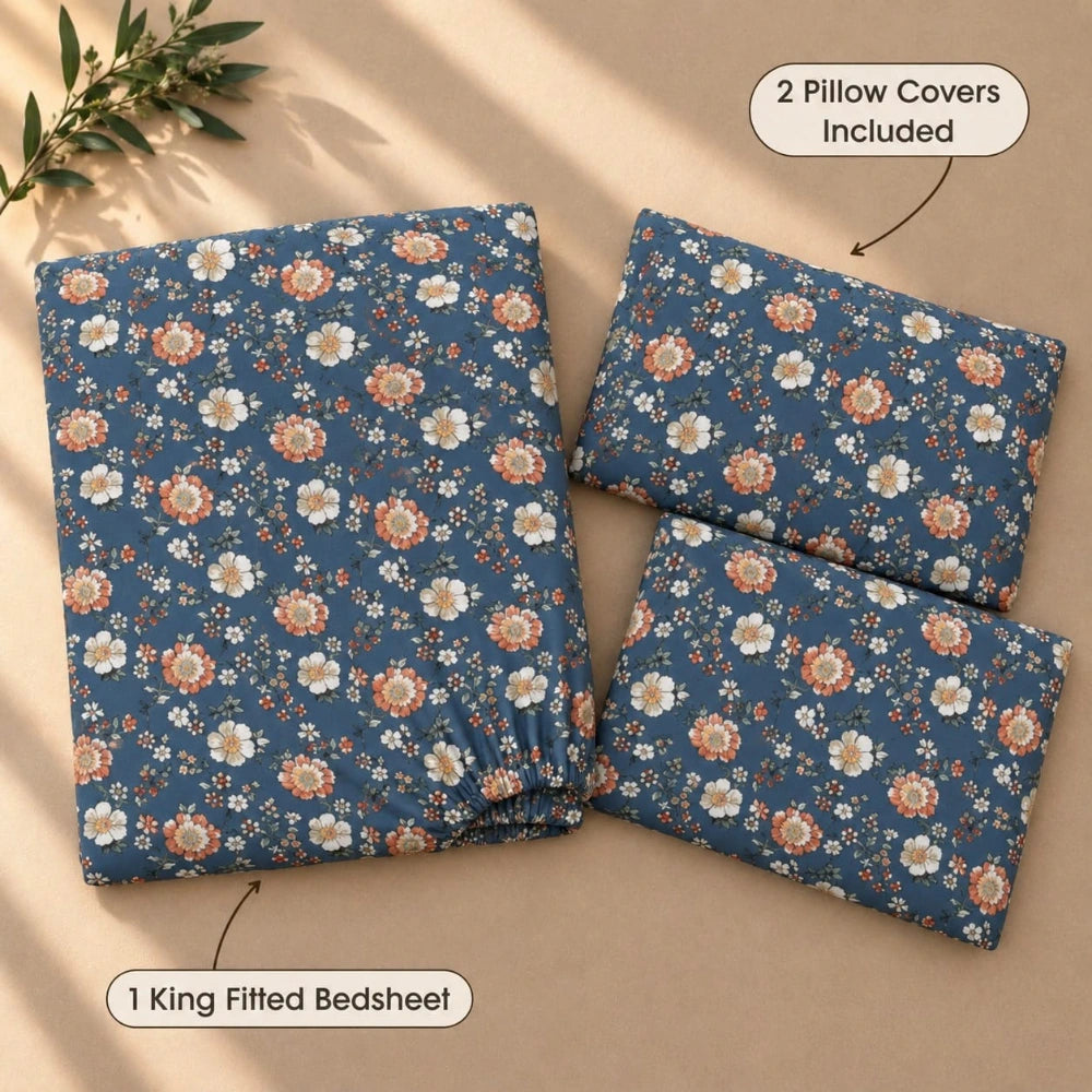 Devina - King - Fitted Bedsheet (78×72 inches)
