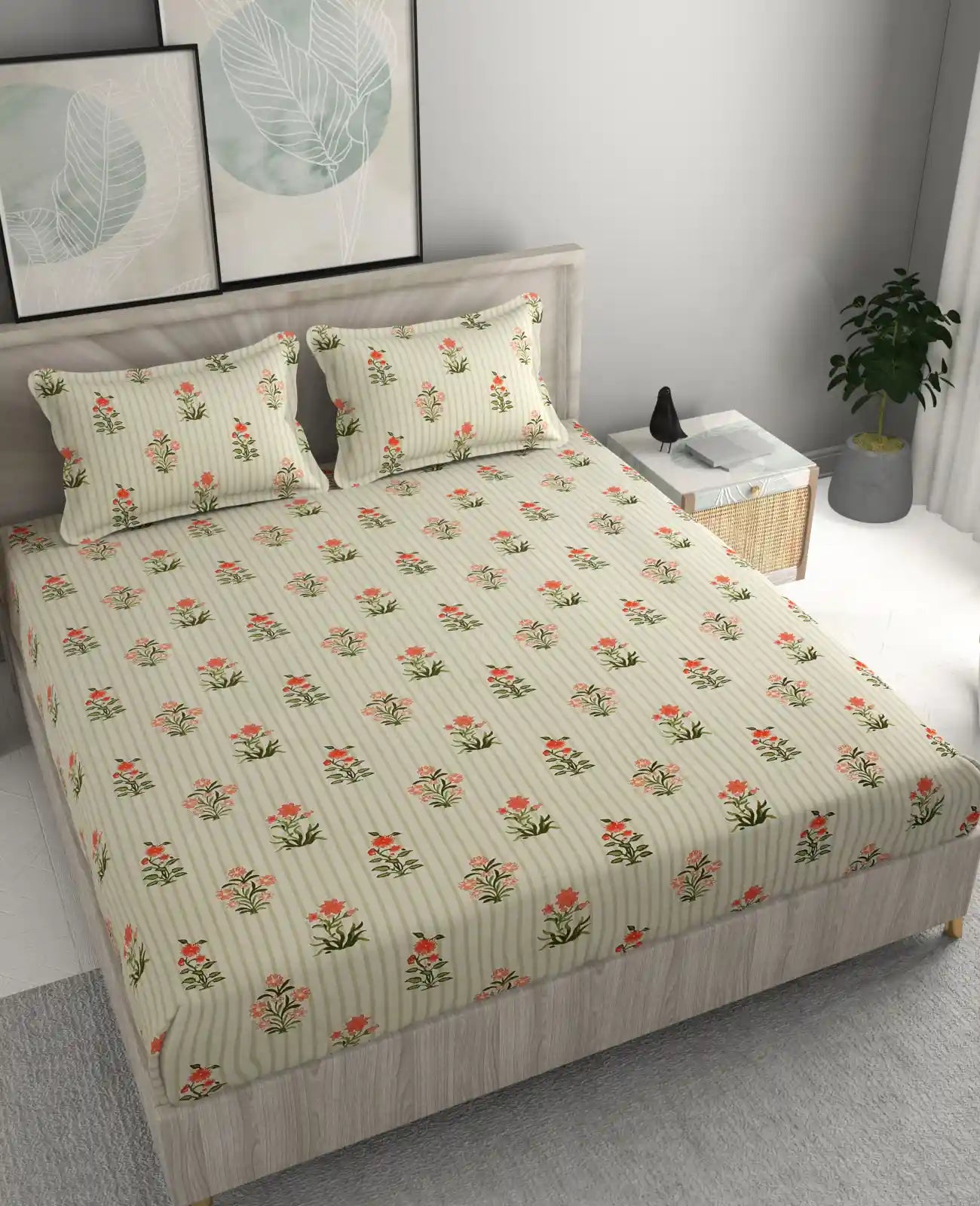 Dona - King - Fitted Bedsheet (78×72 inches)