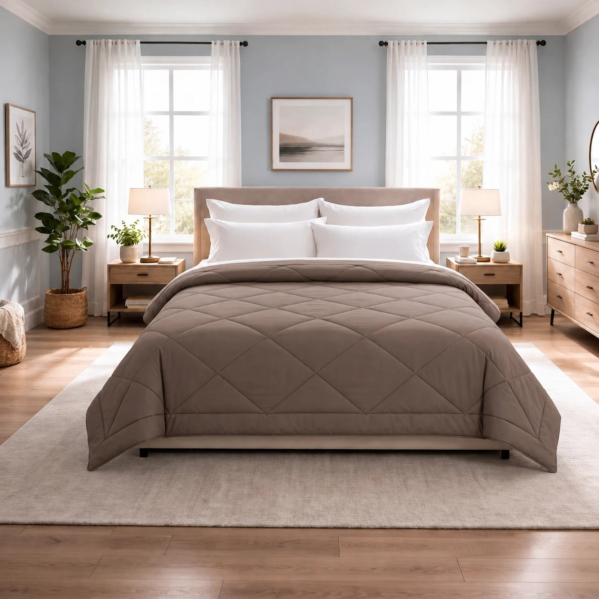 Reversible Double Bed Comforter - Dune & Sable (Prism)