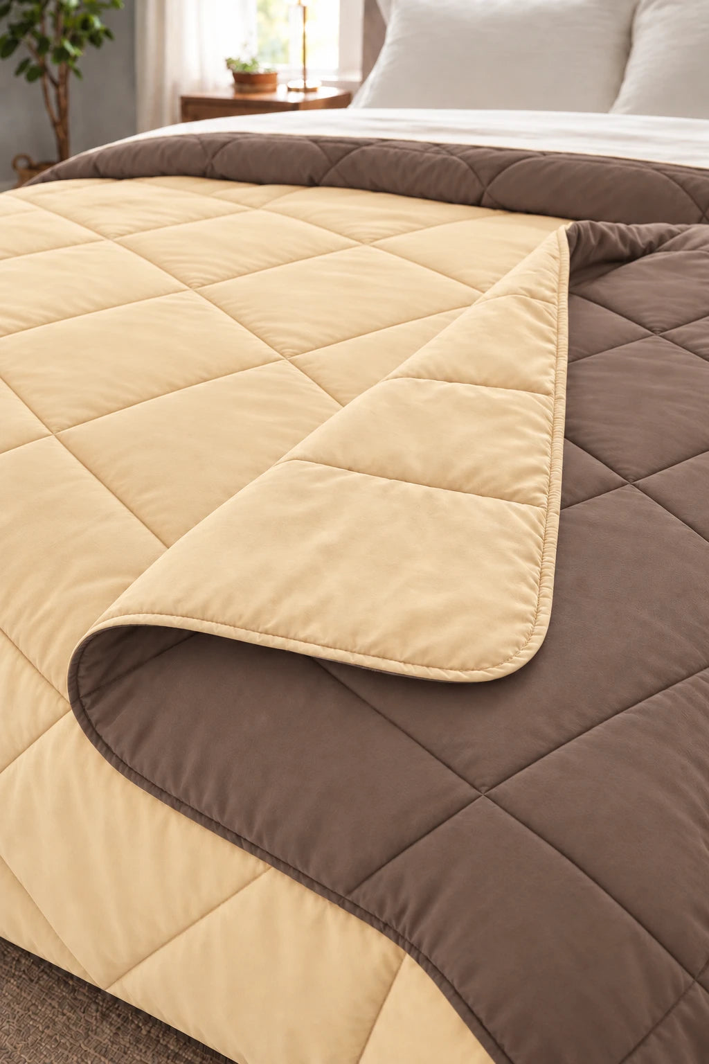 Reversible Double Bed Comforter - Dune & Sable (Prism)