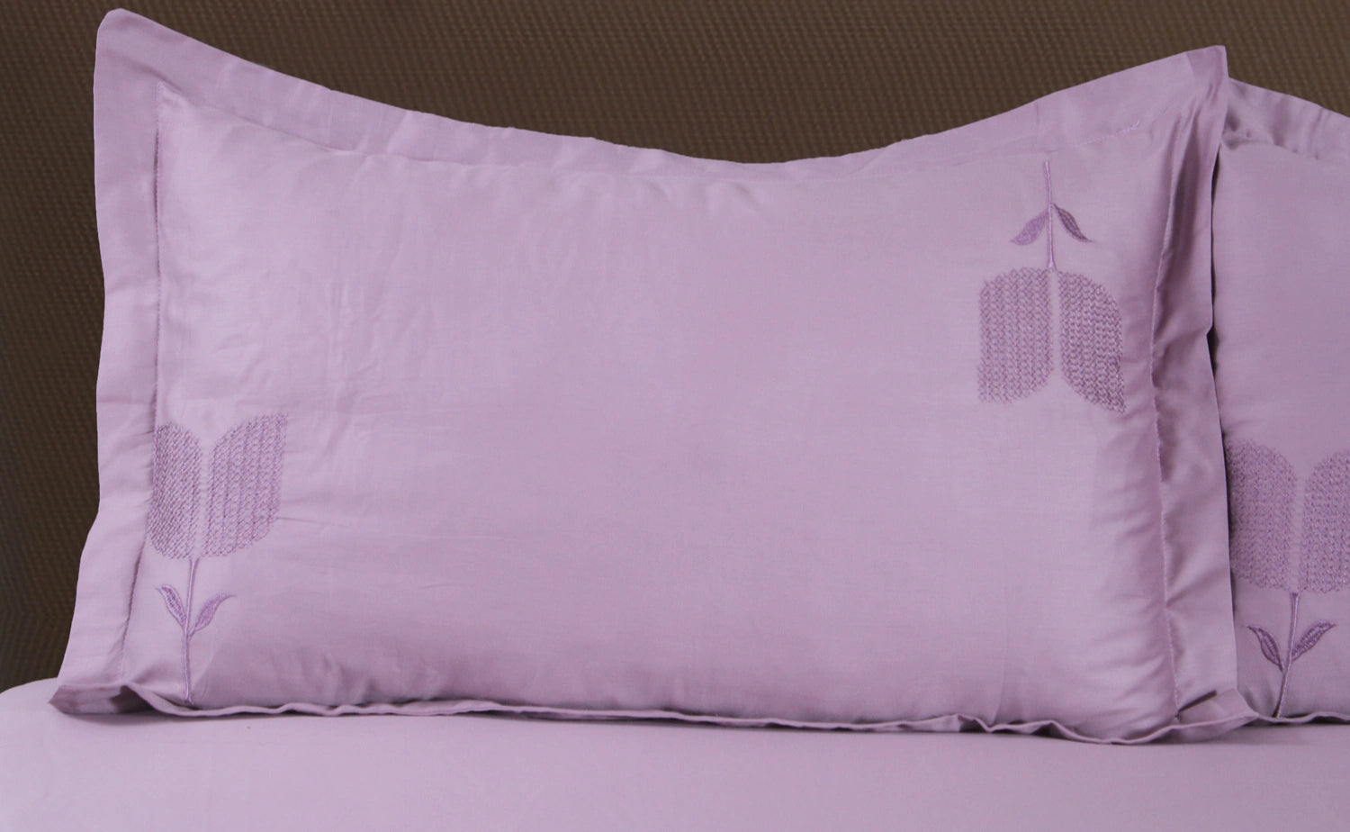 EDEN - Reed Lilac - Pure Cotton King Bedsheet (108×108 inches)