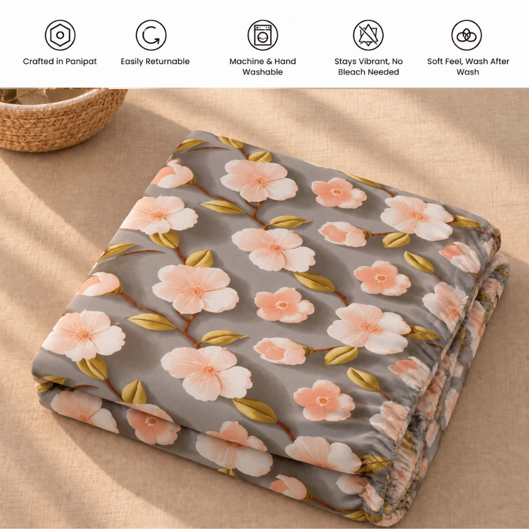 Elona - King - 7D Design Fitted Bedsheet (78×72 inches)