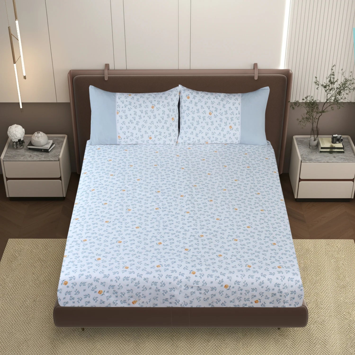 Elora - Panel - King Fitted Bedsheet (78×72 inches)