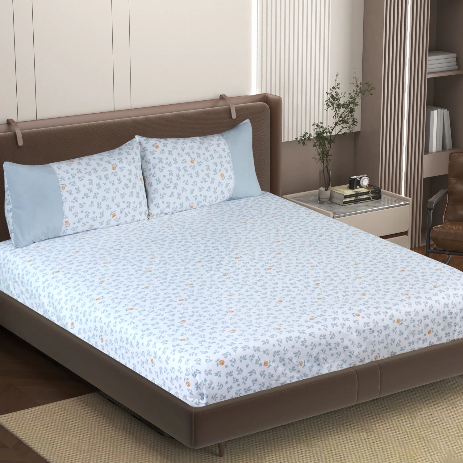 Elora - Panel - King Fitted Bedsheet (78×72 inches)