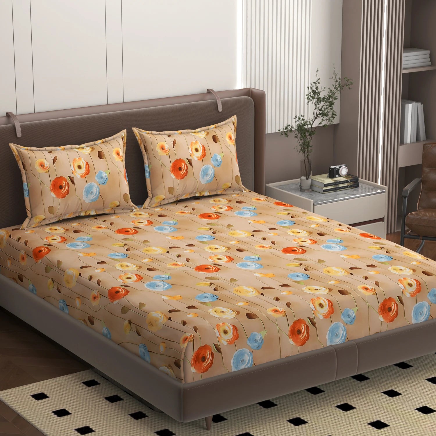 Europa - King - 7D Design Fitted Bedsheet (78×72 inches)
