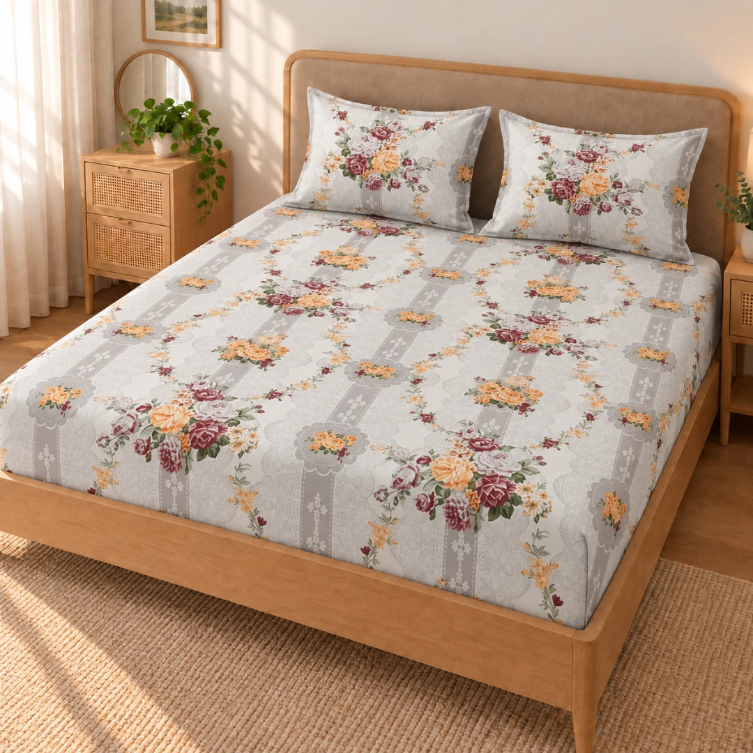 Evelyn - King - Fitted Bedsheet (78×72 inches)