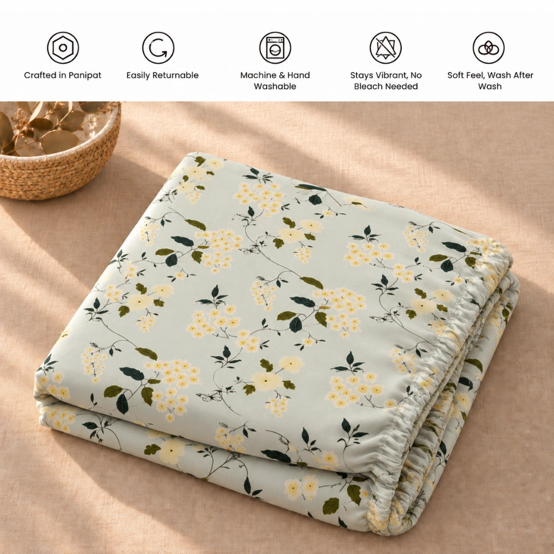 Fiona - Queen/Double - Fitted Bedsheet (76×72 inches)