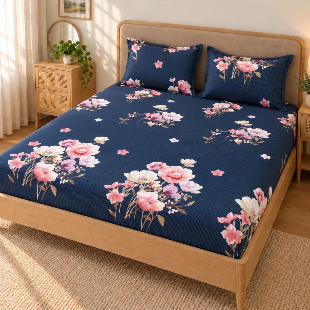 Florella - King - Fitted Bedsheet (78×72 inches)
