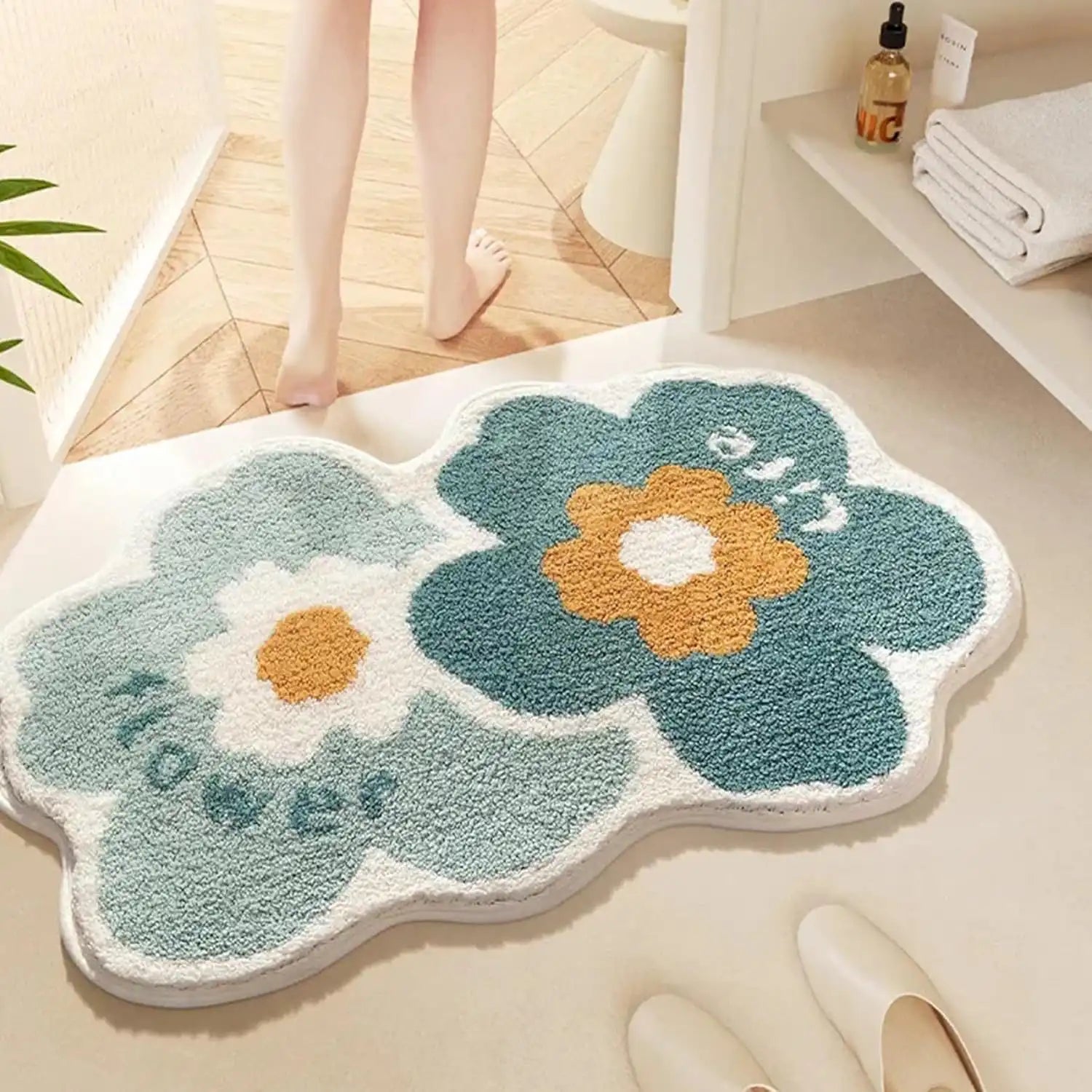 Floretta - Anti-Slip Microfibre Doormat (40x60 cm) - Pack of 1