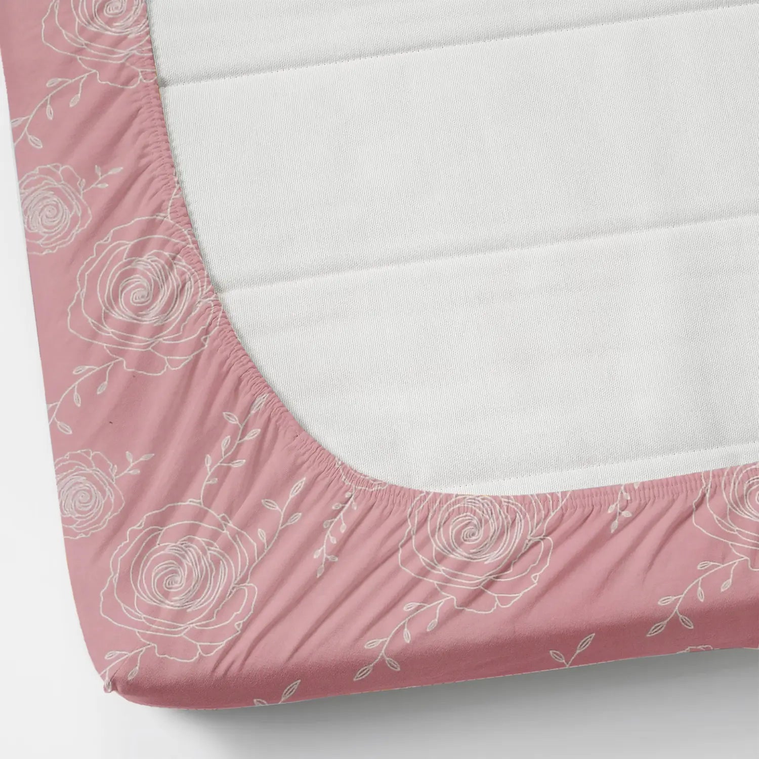 Floretta Pink - King - Fitted Bedsheet (78×72 inches)