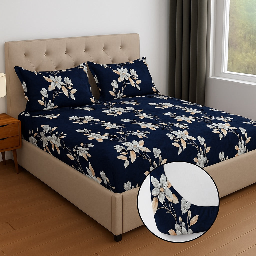 Florida - King - Woollen Fitted Bedsheet (78×72 inches)