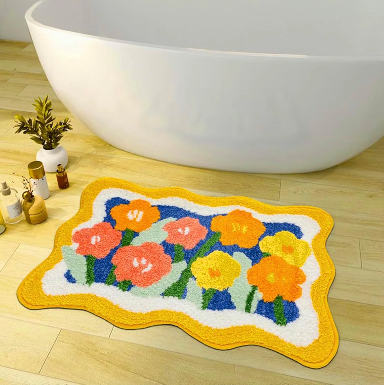 Gardenia - Anti-Slip Microfibre Doormat (40x60 cm) - Pack of 1