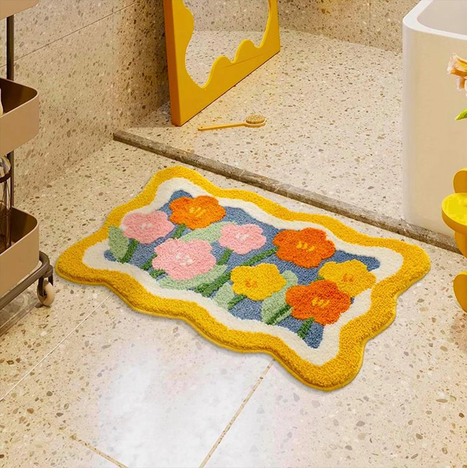 Gardenia - Anti-Slip Microfibre Doormat (40x60 cm) - Pack of 1