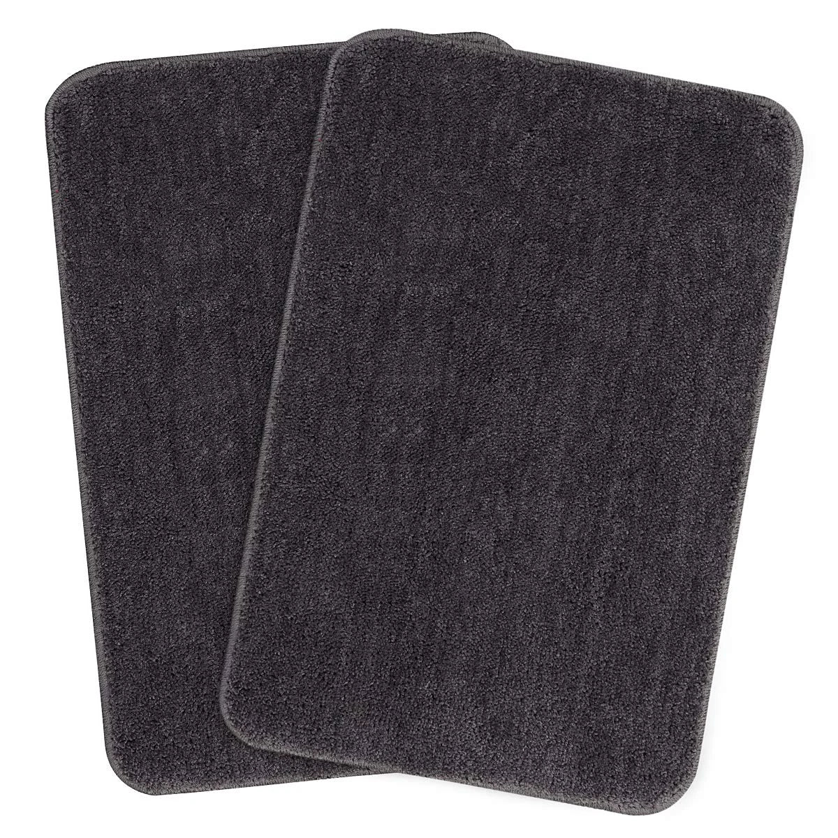 Grey Microfibre Doormat (Pack of 2)