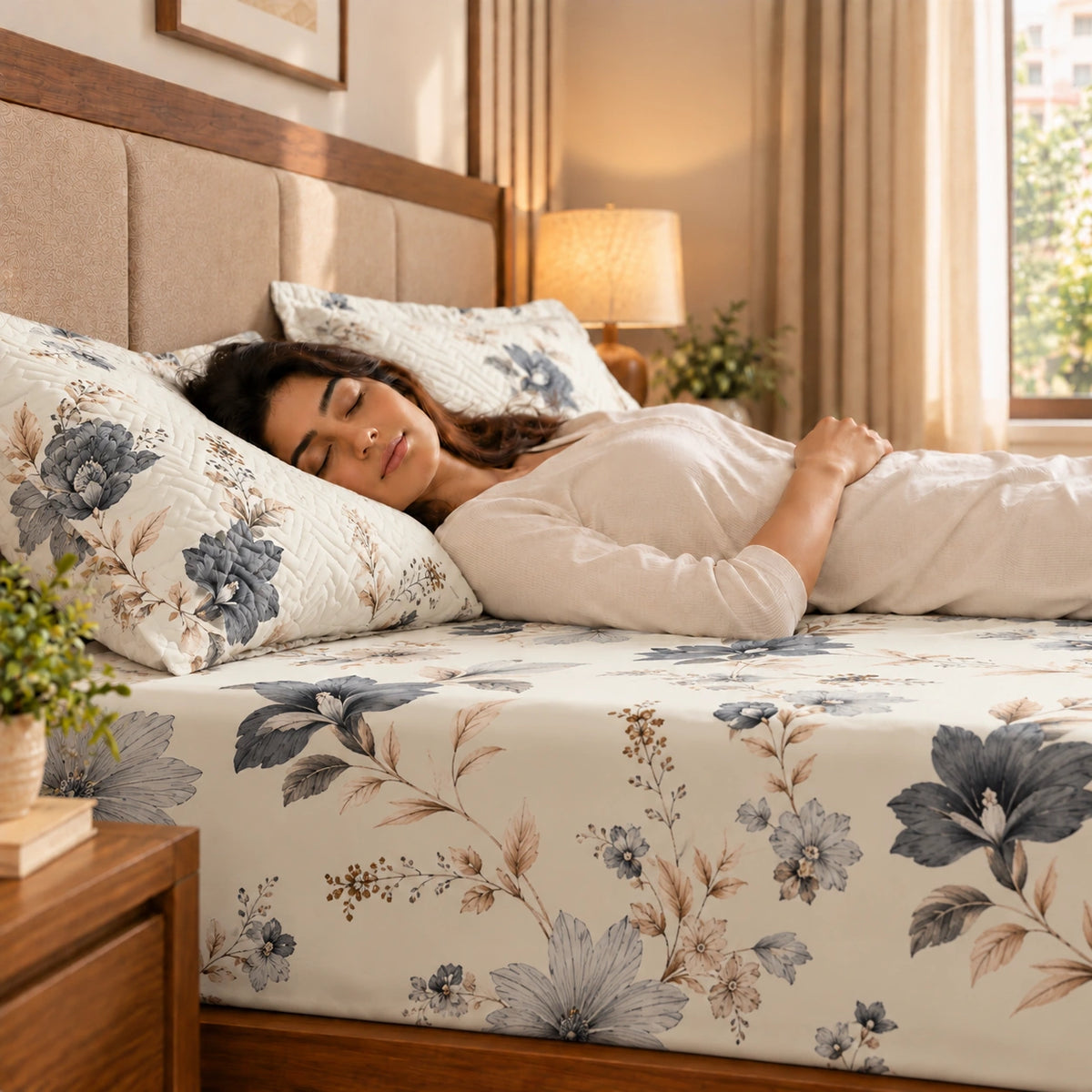 Haley - 5 Pieces - Quilted Bedding Set (90 x 90 inches)