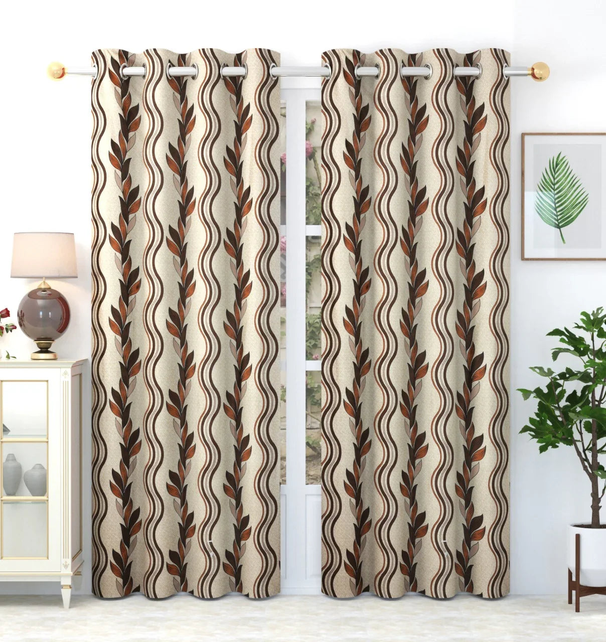 Heather - Brown Curtains (Set of 2 - Discontinued