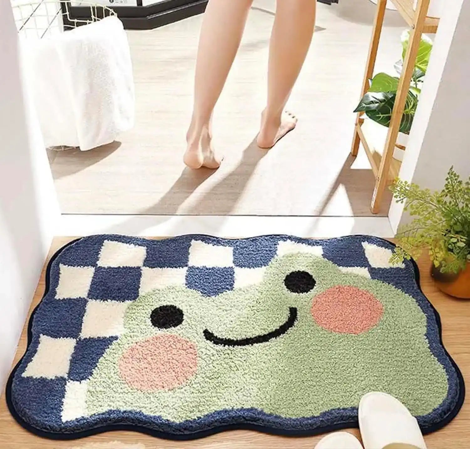 Hippo - Anti-Slip Microfibre Doormat (40x60 cm) - Pack of 1