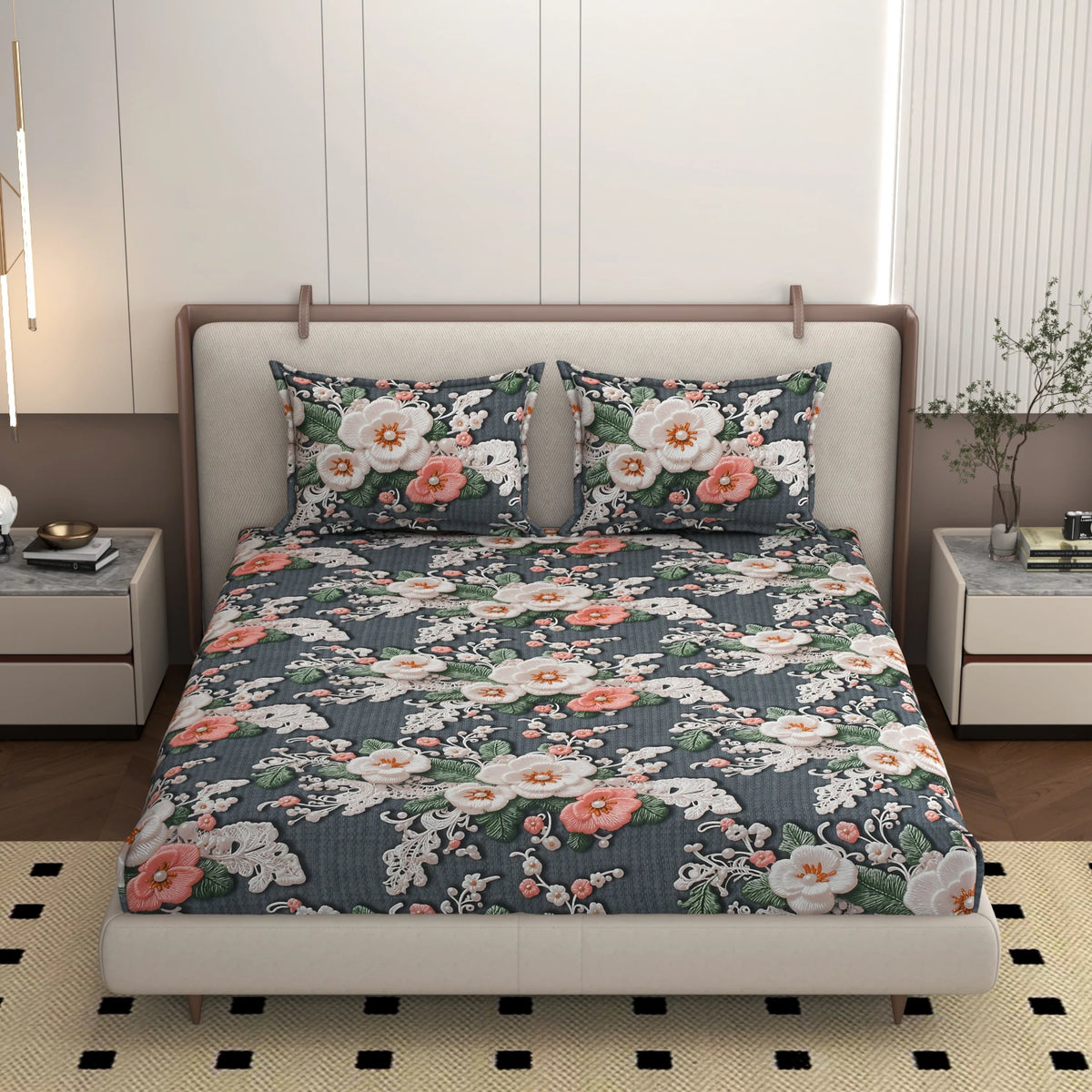 Holland - King - 7D Design Fitted Bedsheet (78×72 inches)