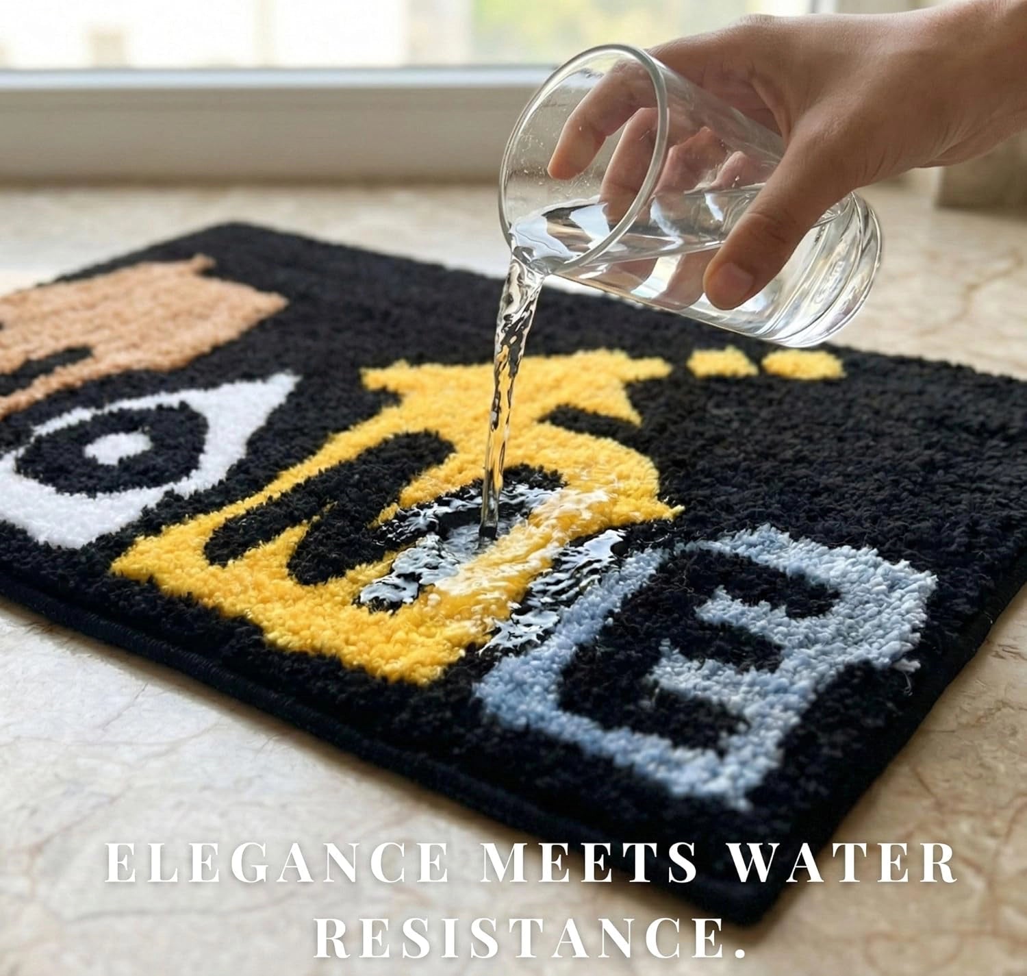 Home - Anti-Slip Microfibre Doormat (40x60 cm) - Pack of 1