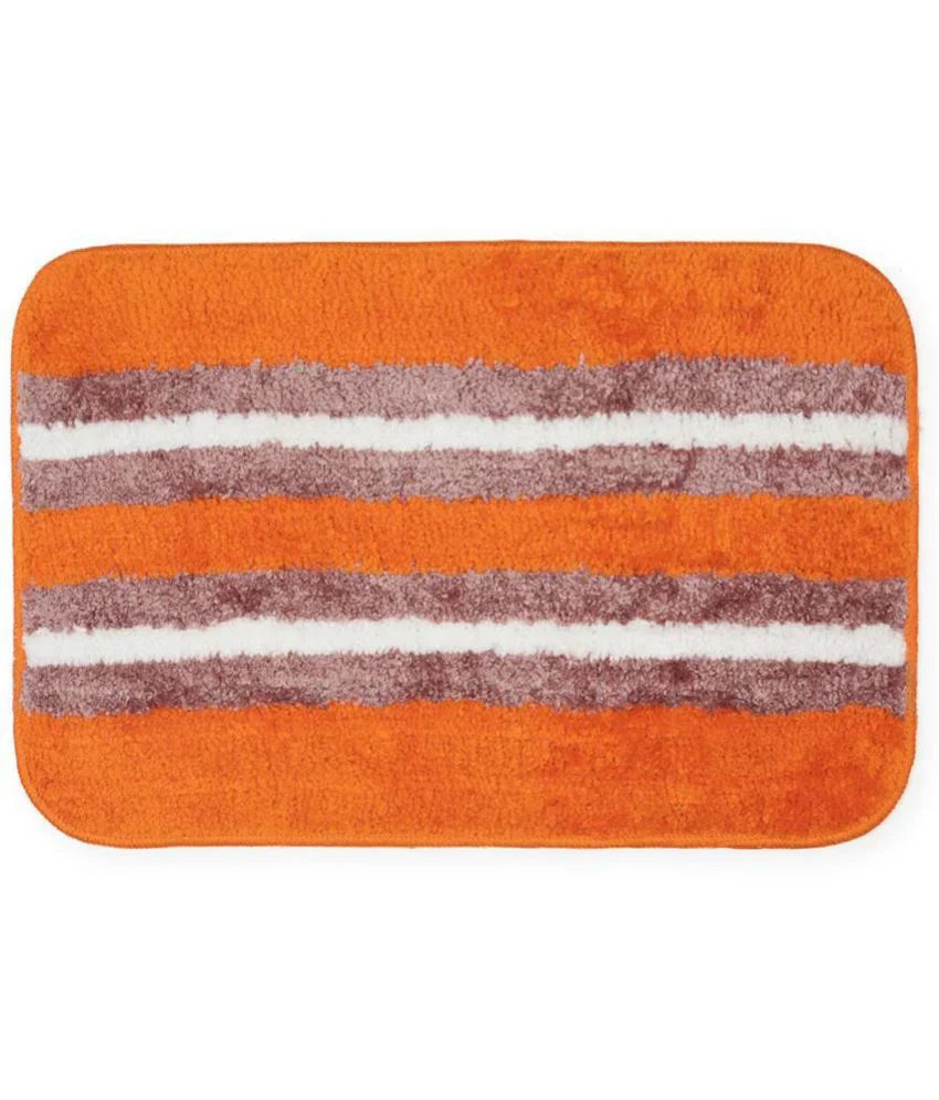 Horizon - Orange Microfibre Doormat (Pack of 2)