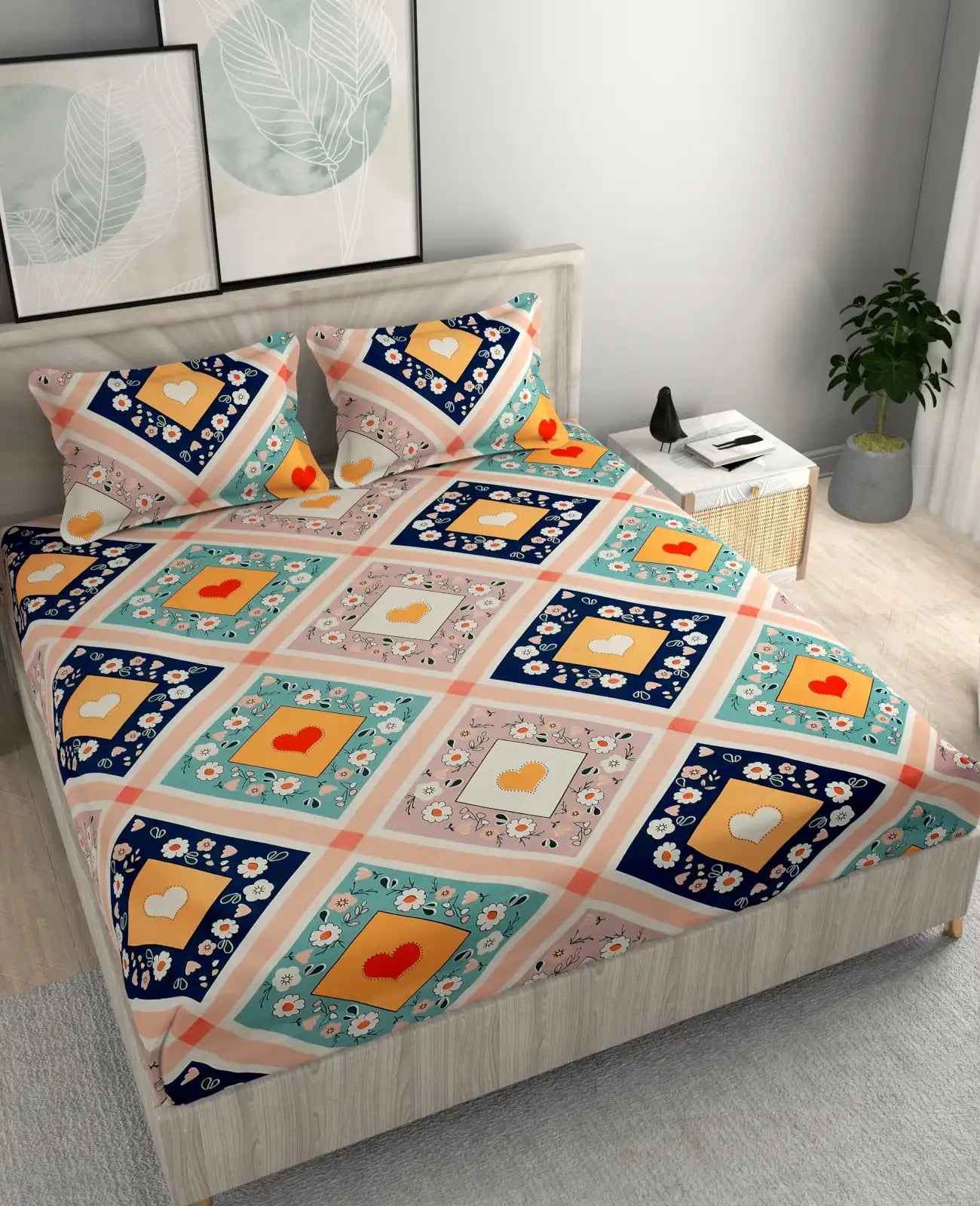 Livasa - King - Fitted Bedsheet (78×72 inches)