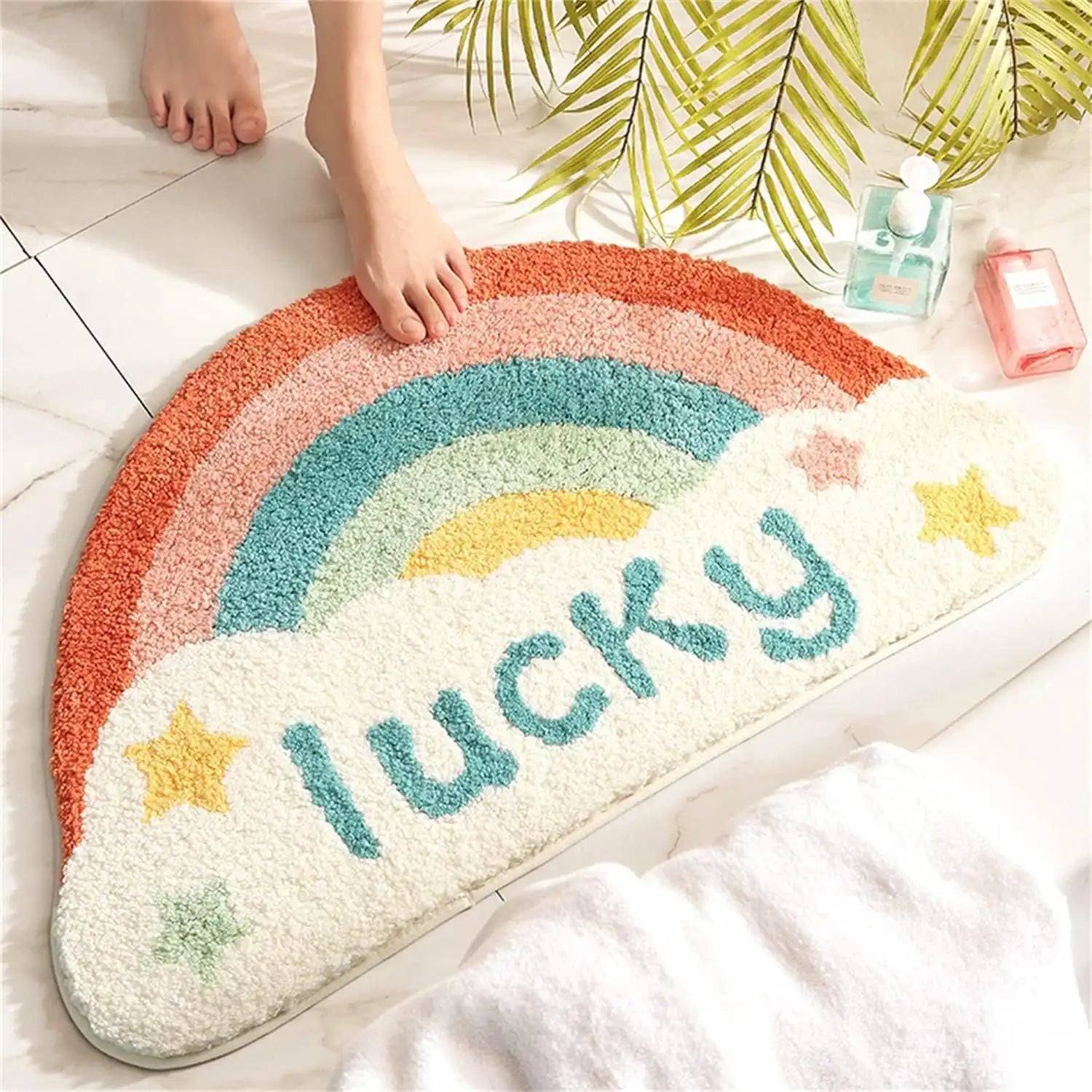 Lucky - Anti-Slip Microfibre Doormat (40x60 cm) - Pack of 1