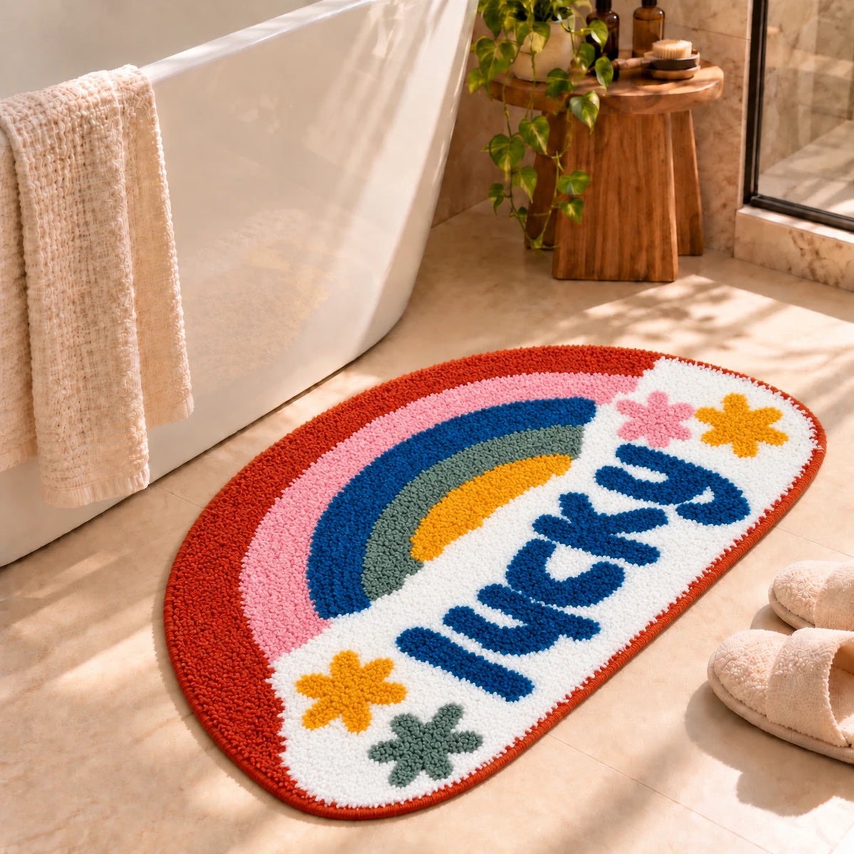 Lucky - Anti-Slip Microfibre Doormat (40x60 cm) - Pack of 1