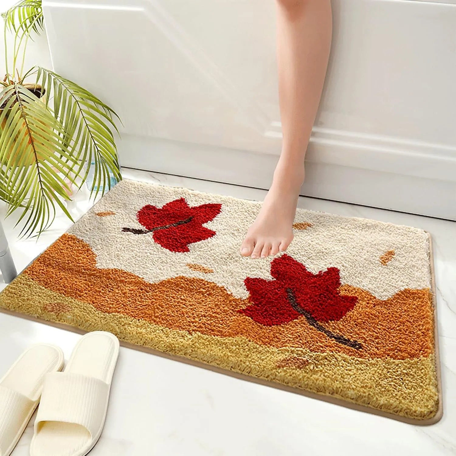 Maple - Anti-Slip Microfibre Doormat (40x60 cm) - Pack of 1