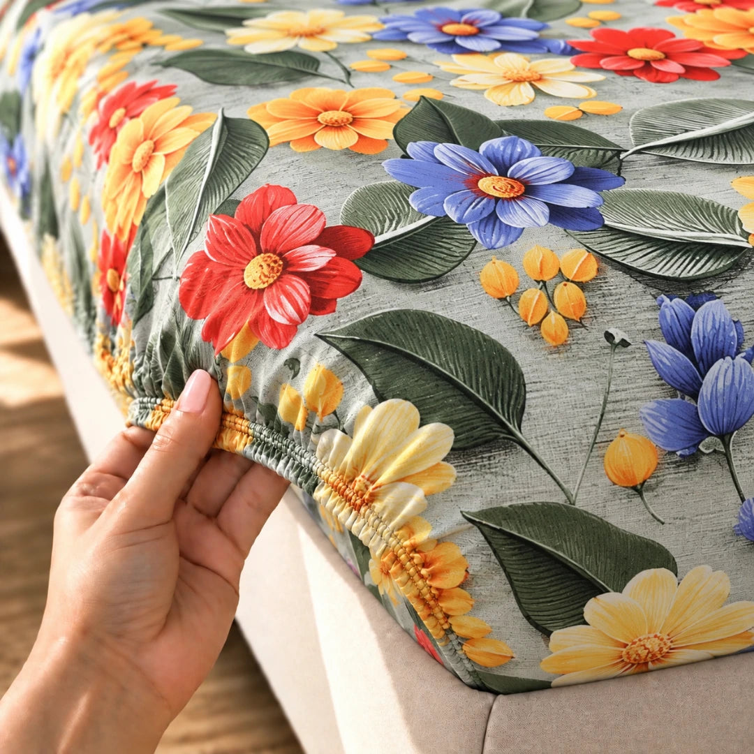 Mirella - King - 7D Design Fitted Bedsheet (78×72 inches)