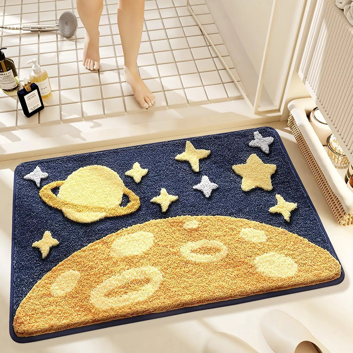 Moon - Anti-Slip Microfibre Doormat (40x60 cm) - Pack of 1